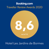 Hôtel bine noté sur Booking.com : l'Hôtel Les Jardins de Bormes